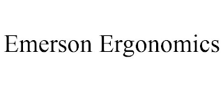 EMERSON ERGONOMICS