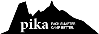 PIKA PACK SMARTER. CAMP BETTER