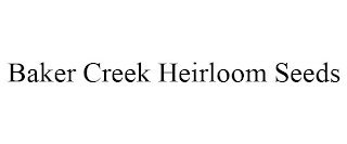 BAKER CREEK HEIRLOOM SEEDS