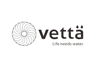 VETTA LIFE NEEDS WATER.