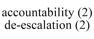 ACCOUNTABILITY (2) DE-ESCALATION (2)