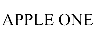 APPLE ONE