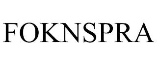 FOKNSPRA