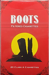 BOOTS FILTERED CIGARETTES 20 CLASS A CIGARETTES