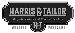 HARRIS & TAILOR BESPOKE TAILORS AND FINE SHIRTMAKERS HT SEATTLE PORTLAND