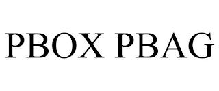 PBOX PBAG