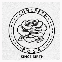 CONCRETE ROSE SINCE BIRTH