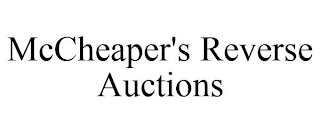 MCCHEAPER'S REVERSE AUCTIONS