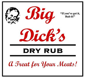 BIG DICK'S DRY RUB A TREAT FOR YOUR MEATS IF YOU'VE GOT IT, RUB IT