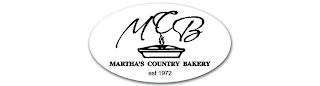 MCB MARTHA'S COUNTRY BAKERY EST 1972