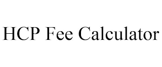 HCP FEE CALCULATOR