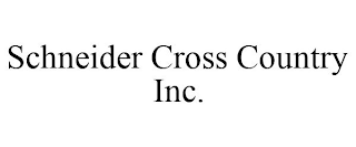 SCHNEIDER CROSS COUNTRY INC.