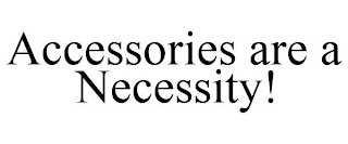 ACCESSORIES ARE A NECESSITY!