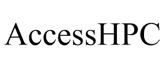 ACCESSHPC