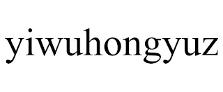 YIWUHONGYUZ