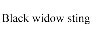 BLACK WIDOW STING