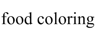 FOOD COLORING