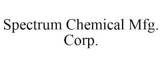 SPECTRUM CHEMICAL MFG. CORP.