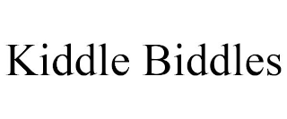 KIDDLE BIDDLES