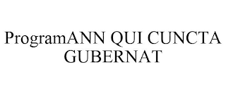 PROGRAMANN QUI CUNCTA GUBERNAT