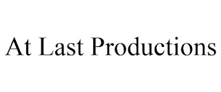 AT LAST PRODUCTIONS