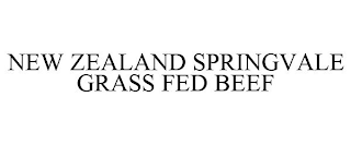 NEW ZEALAND SPRINGVALE GRASS FED BEEF