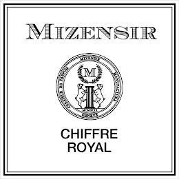 MIZENSIR CHIFFRE ROYAL CREATEUR DE PARFUM MIZENSIR MANUFACTURA GENEVE MCMXCIX