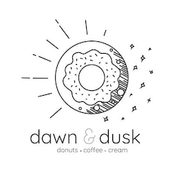 DAWN & DUSK DONUTS · COFFEE · CREAM