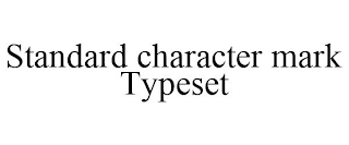 STANDARD CHARACTER MARK TYPESET