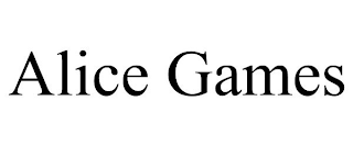 ALICE GAMES