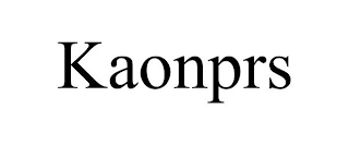 KAONPRS