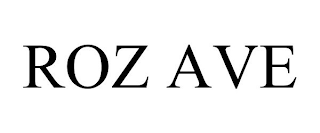 ROZ AVE