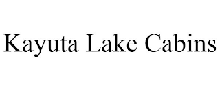 KAYUTA LAKE CABINS
