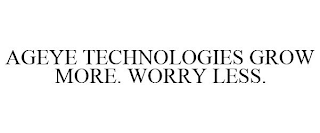 AGEYE TECHNOLOGIES GROW MORE. WORRY LESS.