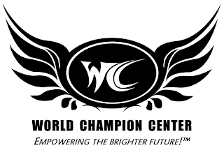 WCC WORLD CHAMPION CENTER EMPOWERING THE BRIGHTER FUTURE