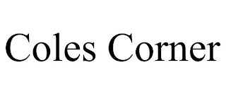 COLES CORNER
