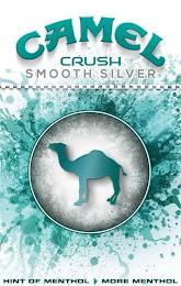 CAMEL CRUSH SMOOTH SILVER HINT OF MENTHOL MORE MENTHOL