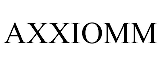 AXXIOMM