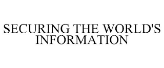 SECURING THE WORLD'S INFORMATION