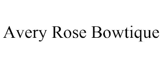 AVERY ROSE BOWTIQUE