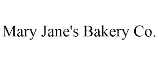 MARY JANE'S BAKERY CO.