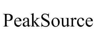 PEAKSOURCE