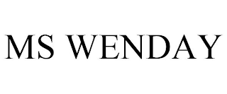 MS WENDAY