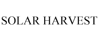 SOLAR HARVEST