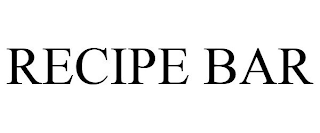 RECIPE BAR