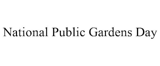 NATIONAL PUBLIC GARDENS DAY