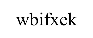 WBIFXEK