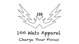 100 WATS APPAREL CHARGE YOUR FOCUS 100