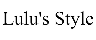 LULU'S STYLE