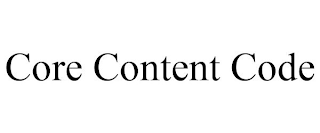 CORE CONTENT CODE